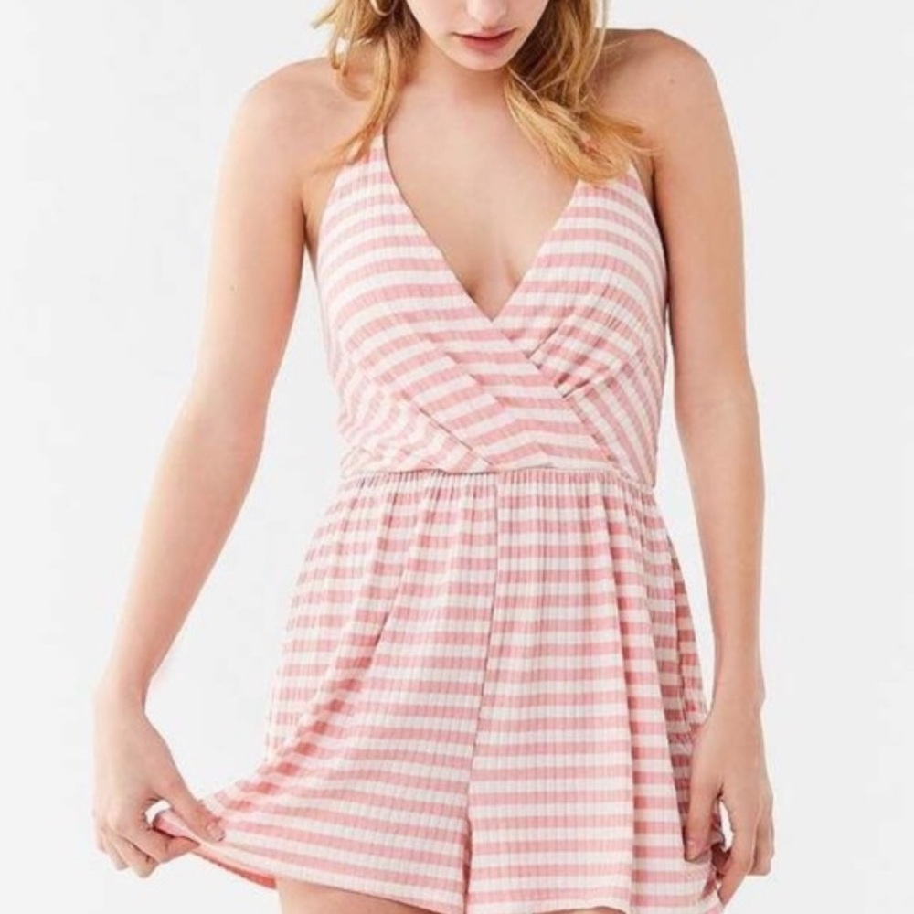 urban outfitters striped romper
